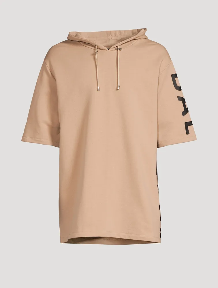 Short-Sleeve Oversized Hoodie