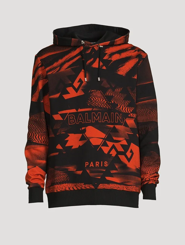 Cotton Printed Logo Hoodie