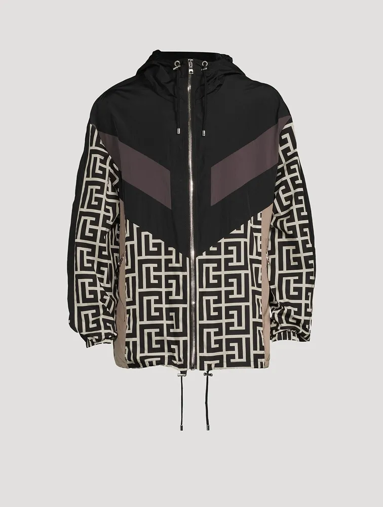 Nylon Track Jacket With Hood