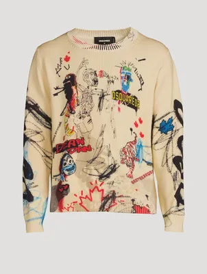 Wool Sweater Street Art Print