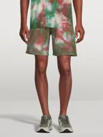Cotton Sweat Shorts Tie-Dye Print
