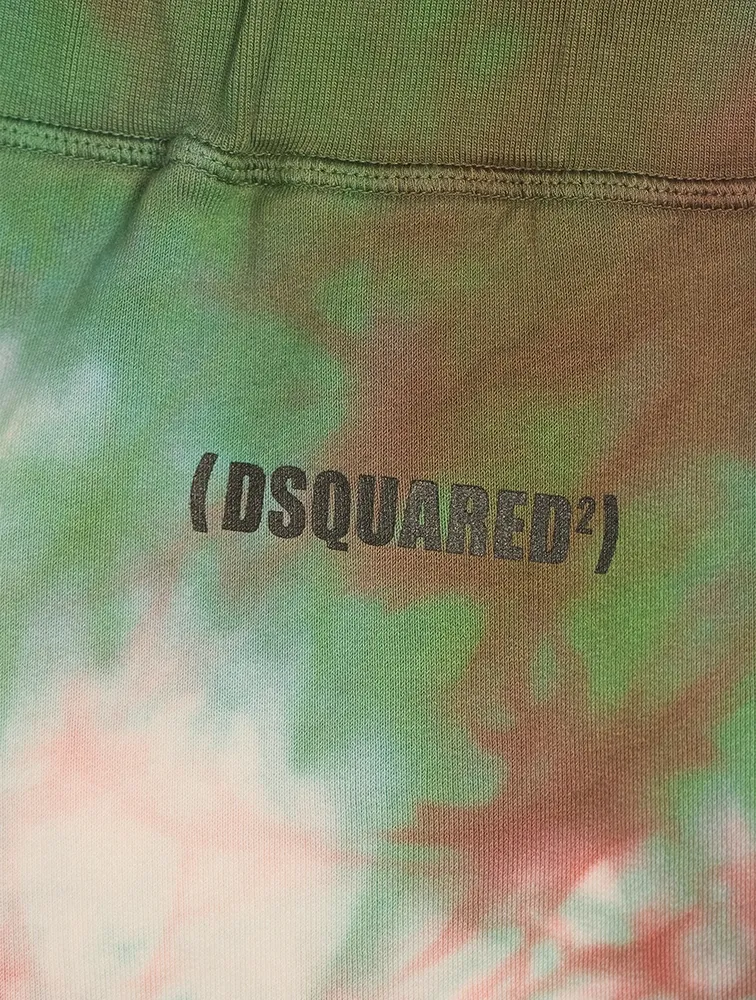 Cotton Sweat Shorts Tie-Dye Print