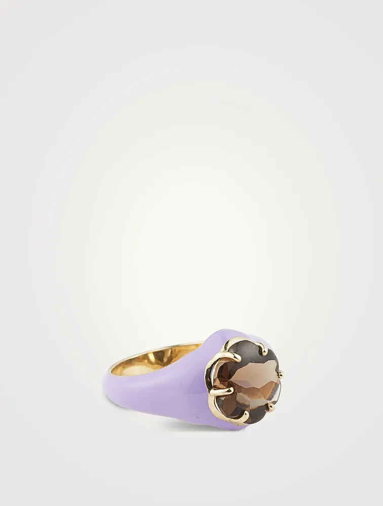 Da Funkadelic Signet Ring With Quartz