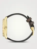 G-Timeless Tiger GG Supreme Canvas Strap Watch