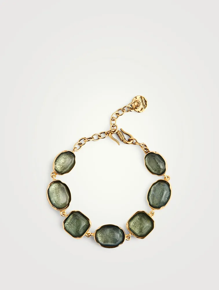 Cabochons Rock Crystal Bracelet