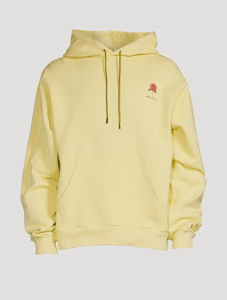 Embroidered Hoodie La Rosa Print