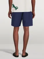Wool Colourblock Bermuda Shorts