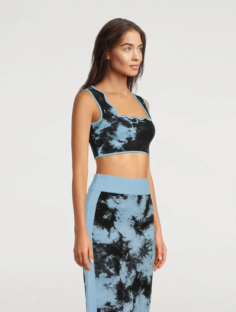 Aubrey Eco Bralette Tie-Dye Print