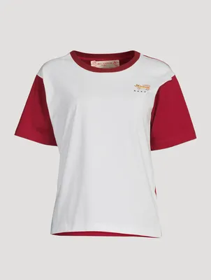 Cotton T-Shirt Lunar New Year Tiger Print