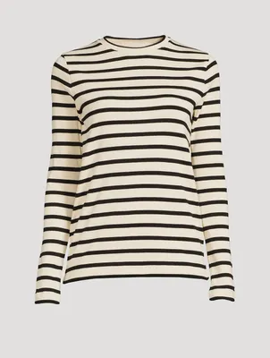 Long-Sleeve T-Shirt Stripe Print