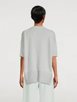 Cashmere Short-Sleeve Sweater