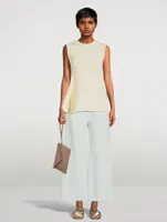 Sleeveless Peplum Top