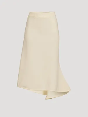 Asymmetric Midi Skirt
