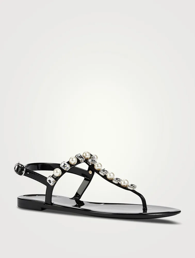 Goldie Embellished Jelly Sandals