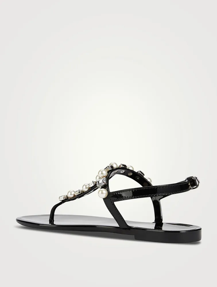 Goldie Embellished Jelly Sandals