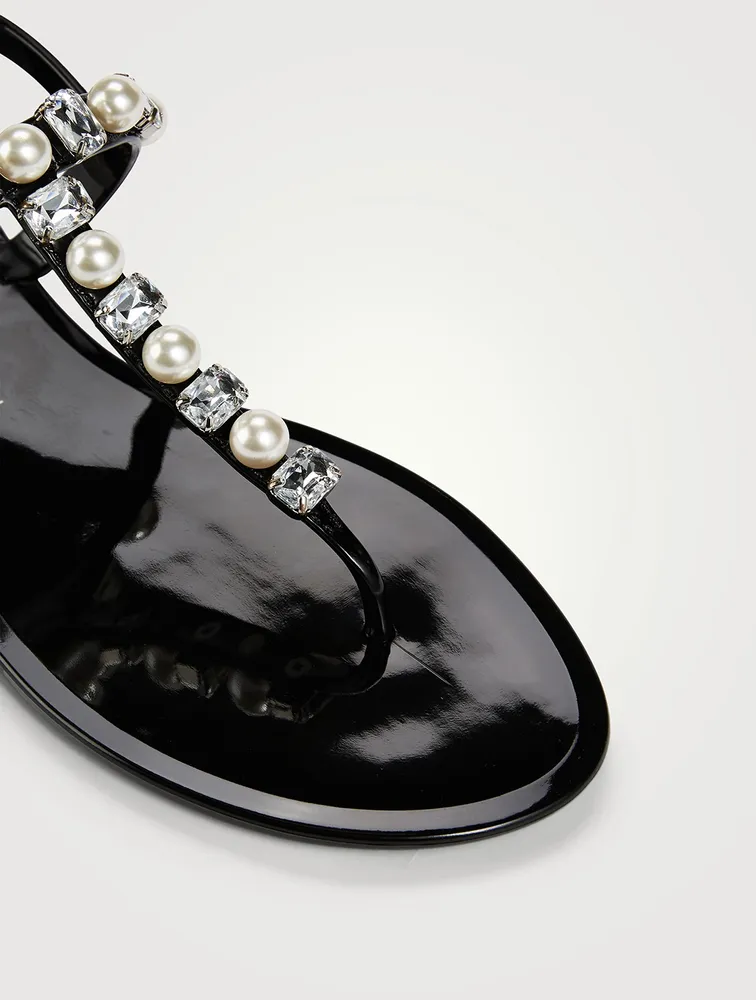 Goldie Embellished Jelly Sandals