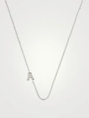 Love Letter 14K Gold Single Diamond A Necklace
