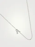 Love Letter 14K Gold Single Diamond A Necklace