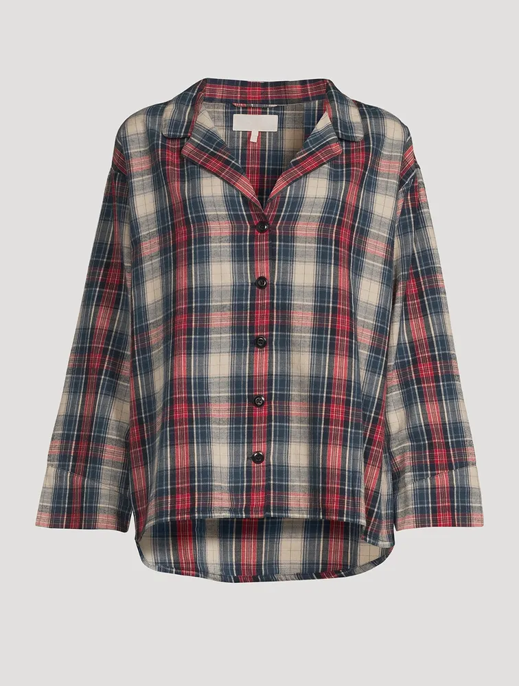The Pajama Shirt Plaid Print