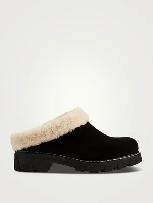 Always Shearling-Lined Suede Mules