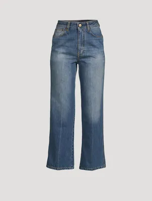 Stevie High-Waisted Cropped Jeans