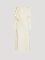 Cold-Shoulder Midi Dress