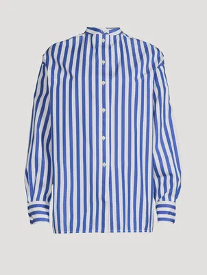 Cotton Shirt Striped Print