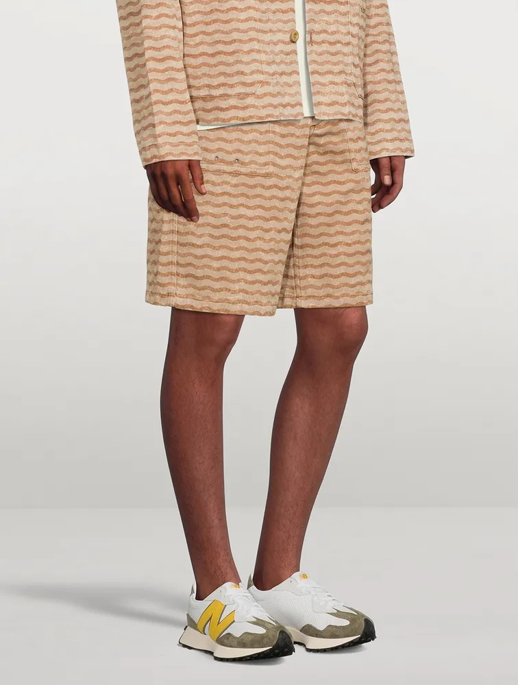 Shorts Wave Print