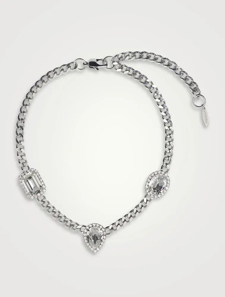 Chain Necklace With Crystal
