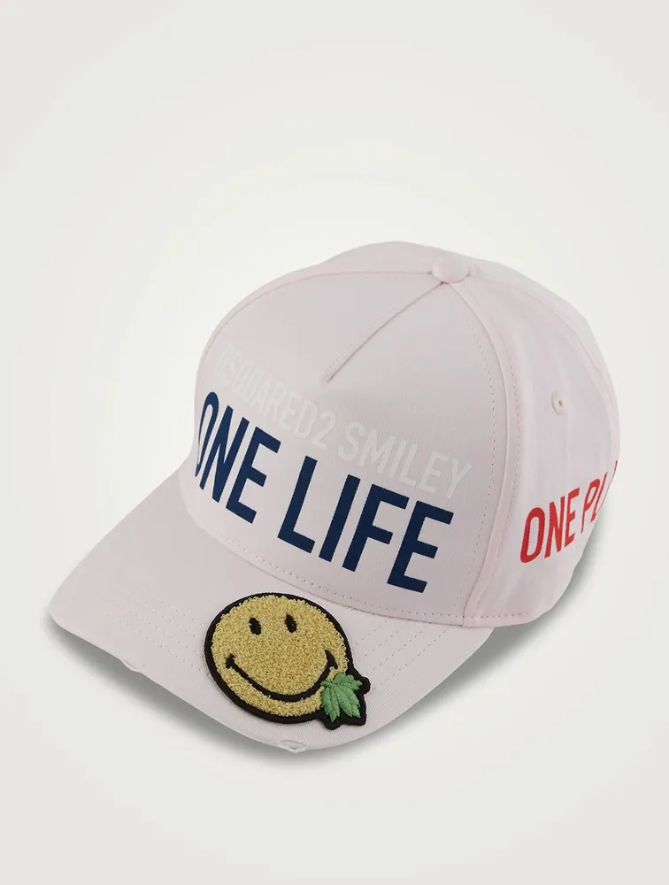 Smiley Organic Cotton Baseball Cap