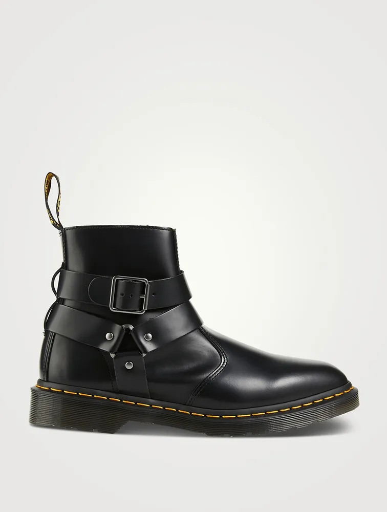Jaimes Leather Harness Chelsea Boots