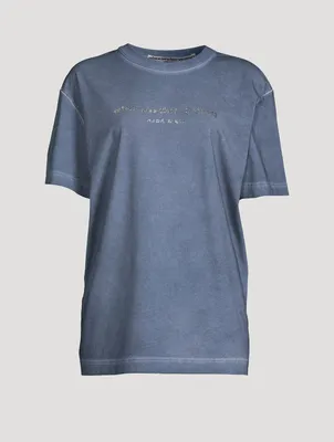 Jersey T-Shirt With Crystal Logo