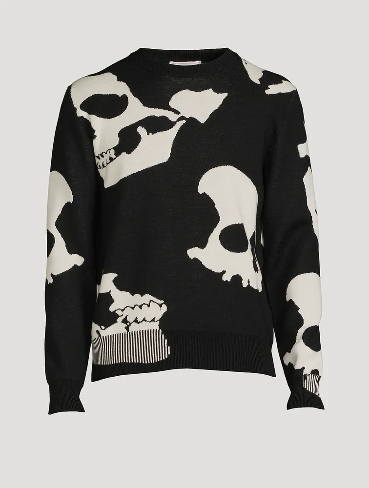 Skull Camouflage Wool-Blend Sweater