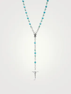 Rosary Necklace With Turquoise