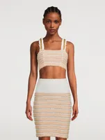 Tweed Crop Top