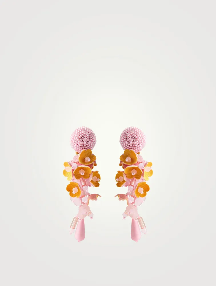Bouquet Beaded Drop Earrings