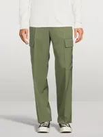 Wool Straight-Leg Pants
