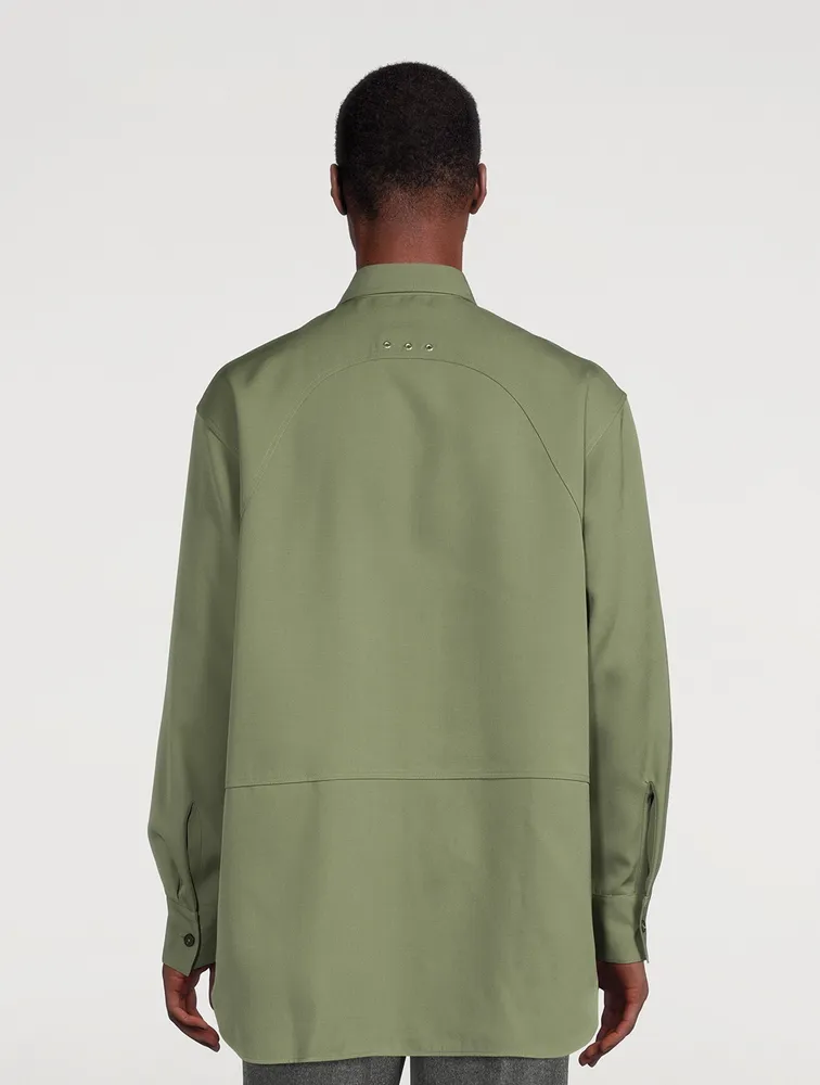 Wool Oversized Shirt