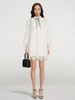 Dancer Tie-Neck Mini Dress