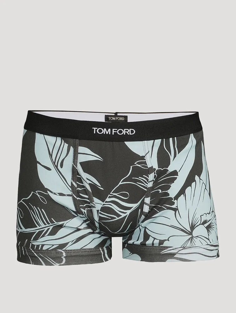 Cotton Stretch Boxer Briefs Floral Print