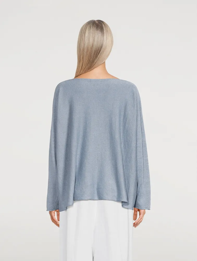Linen Boatneck Sweater