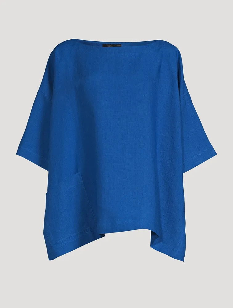 Linen Scoopneck Tunic