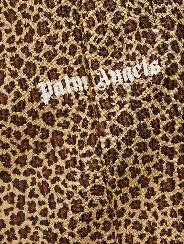 Leopard Jacquard Track Pants