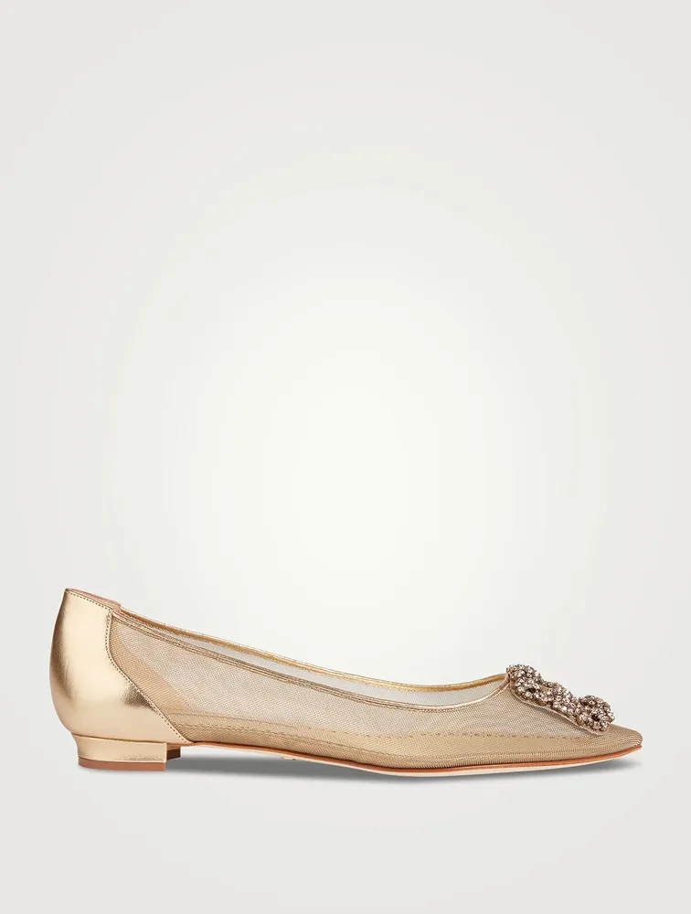 Hangisi Metallic Ballet Flats