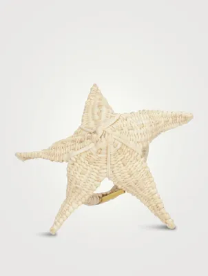 Set Of Two Natural Ocean Star Raffia Napkin Rings