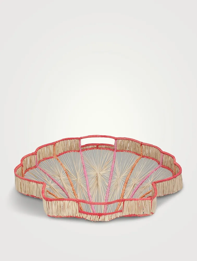 Ursula Raffia Shell Tray