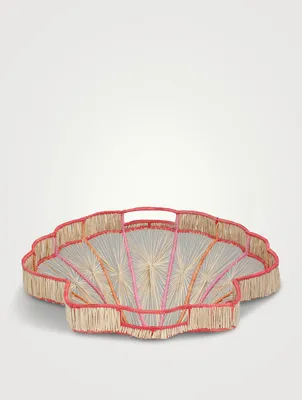 Ursula Raffia Shell Tray