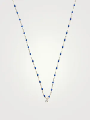 Classic Gigi Supreme Resin & 18K Gold Diamond Chain Necklace