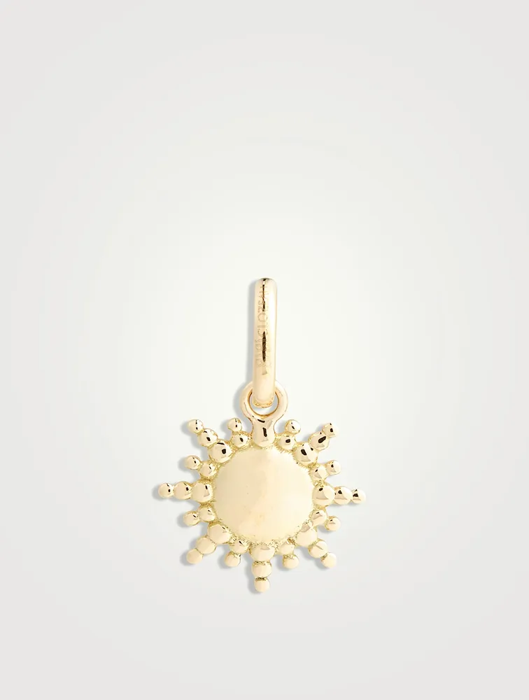 Sun 18K Gold Pendant