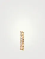 Dew Drop 14K Gold Double Ear Cuff With Diamonds